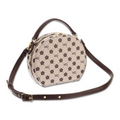 Monogram Print 2-Way Shoulder Bag