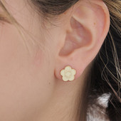 Mary Quant Logo Resin Earrings