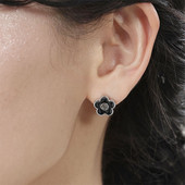 Monochromatic Daisy Gem Earrings