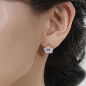 Monochromatic Daisy Gem Earrings