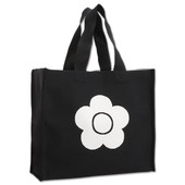 Black mary quant daisy tote bag