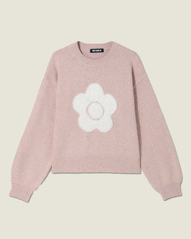 Fur Daisy Glitter Knit Pullover