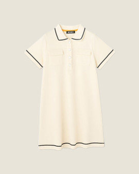 Daisy Resin Button Polo Dress Daisy Resin Button Polo Dress