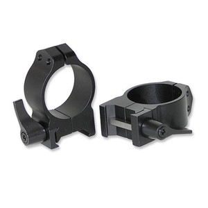 1BLFM Montana Rifle Quick Detach 1" Medium Matte Black, Warne 1BLFM Montana Rifle Quick Detach 1" Medium Matte Black, Warne