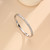 Crystal Silver Bangle