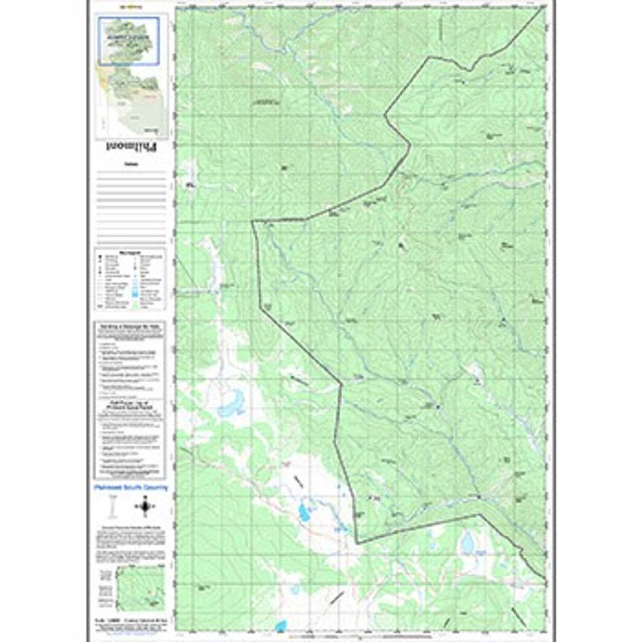 Philmont South Country Sectional Map 2024 Tooth of Time Traders