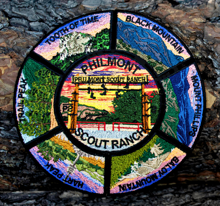 テミン フェルトバッジ Philmont Peaks Segment Patch - Tooth of Time Traders