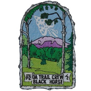 OA Trail Crew Black Horse Patch OA Trail Crew Black Horse Patch