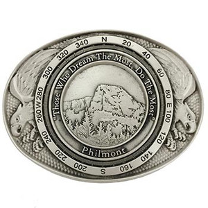Tooth of Time Eagle Buckle - Pewter