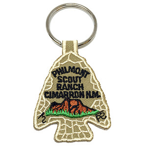 Philmont Embroidered Arrowhead Keychain