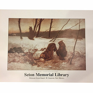 Ernest Thompson Seton Triumph of the Wolves Poster