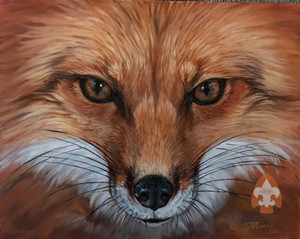 Fox Print on Canvas