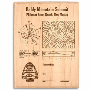 Baldy Mountain Laser Engraved Plaque