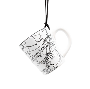 PHILMONT MINI CERAMIC MAP MUG ORNAMENT