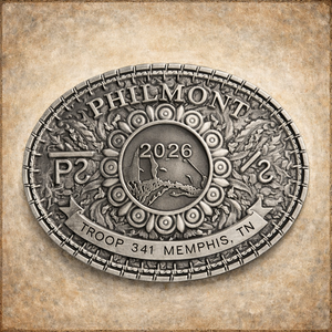 CUSTOM PHILMONT CREW BELT BUCKLE