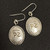 Cattle Brand Oval Earrings