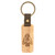 Wooden Arrowhead Keychain Fob