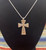 Sterling Textured Cross