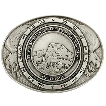 Tooth of Time Eagle Buckle - Pewter