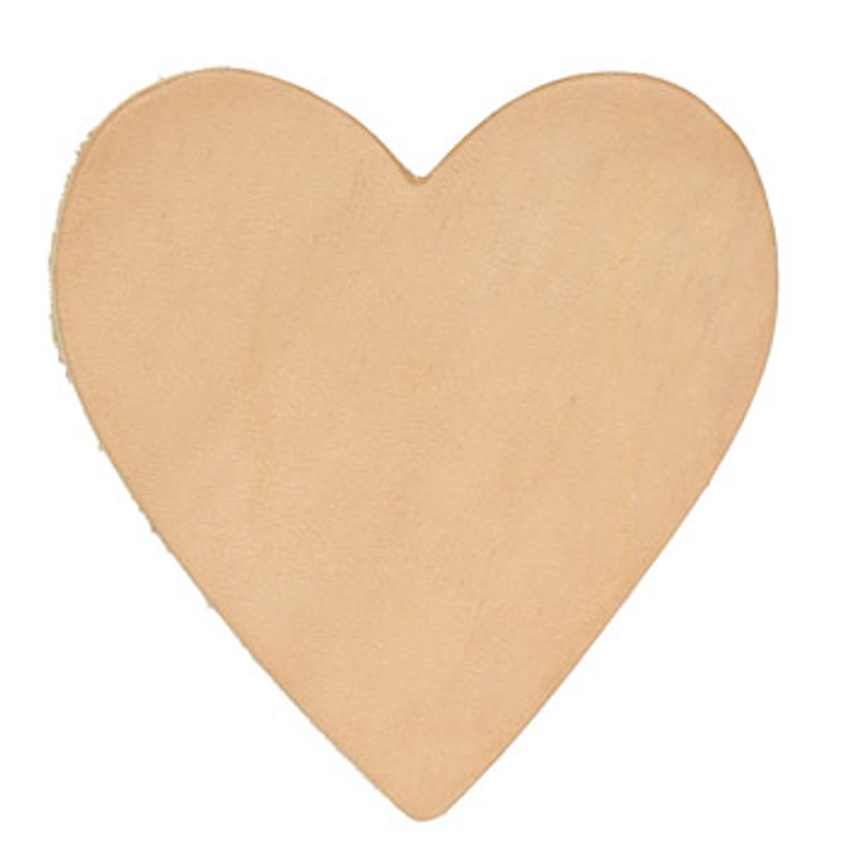 Brandable Leather Heart Shape