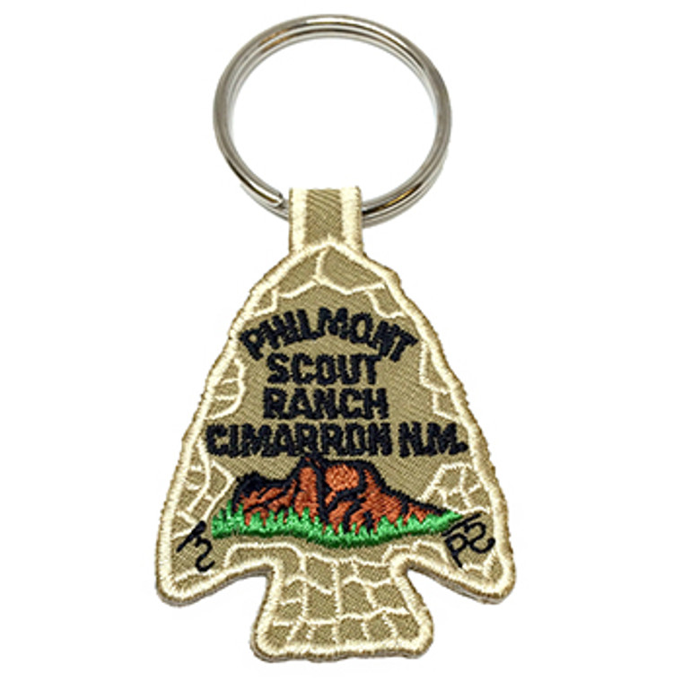 Philmont Embroidered Arrowhead Keychain