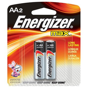 Energizer Max AA 2 Pack Battery