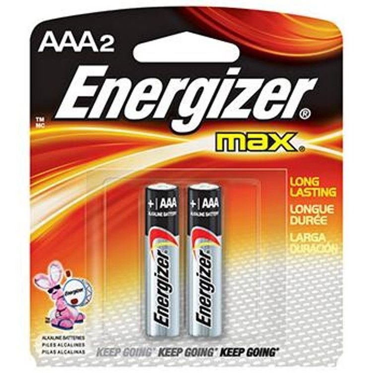 Energizer Max AAA 2 Pack Battery