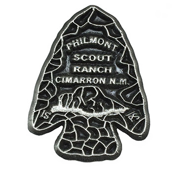 Philmont Nickle Arrowhead Hat Pin