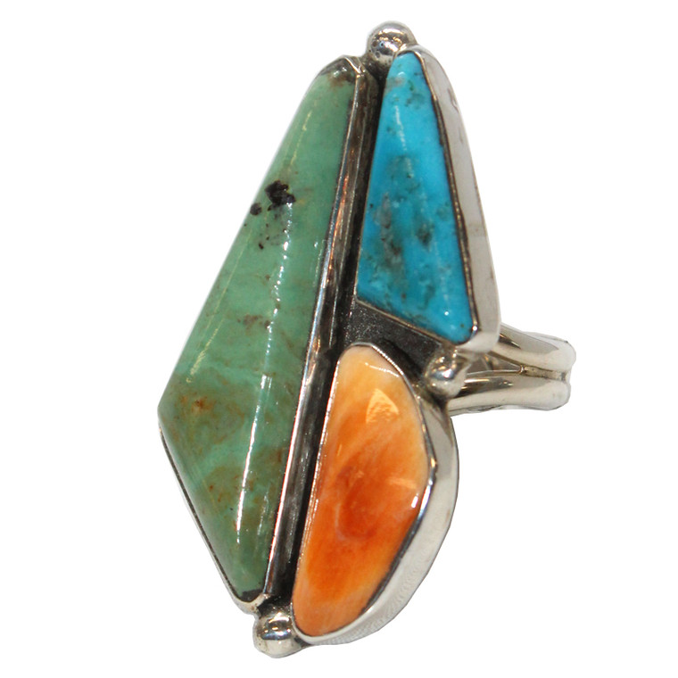 Contemporary 3 Stone Ring