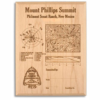 Mt. Phillips Laser Engraved Plaque