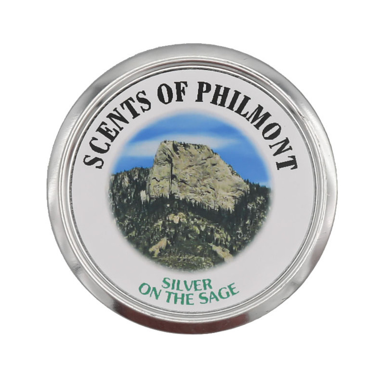 Silver on the Sage Candle