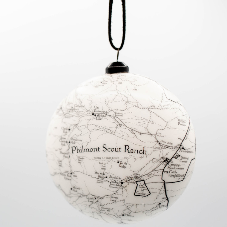 Flat Globe Map Ornament
