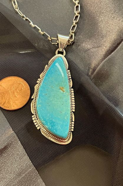 Kingman Long Pendant w/Chain