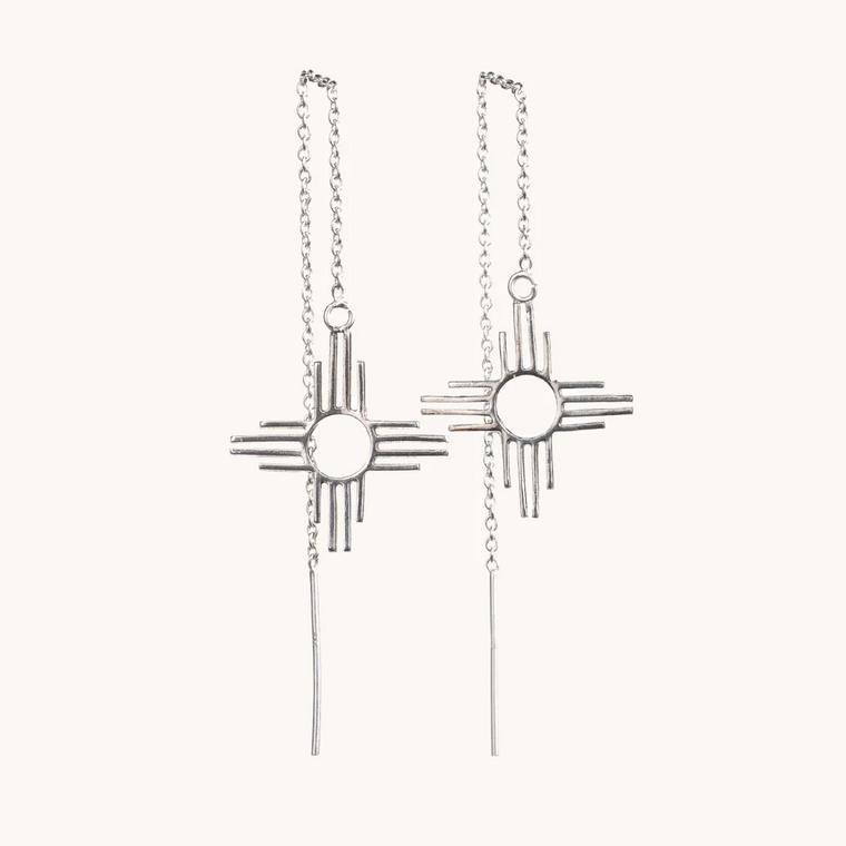 Enchantment Zia Silvel Thread Earrings