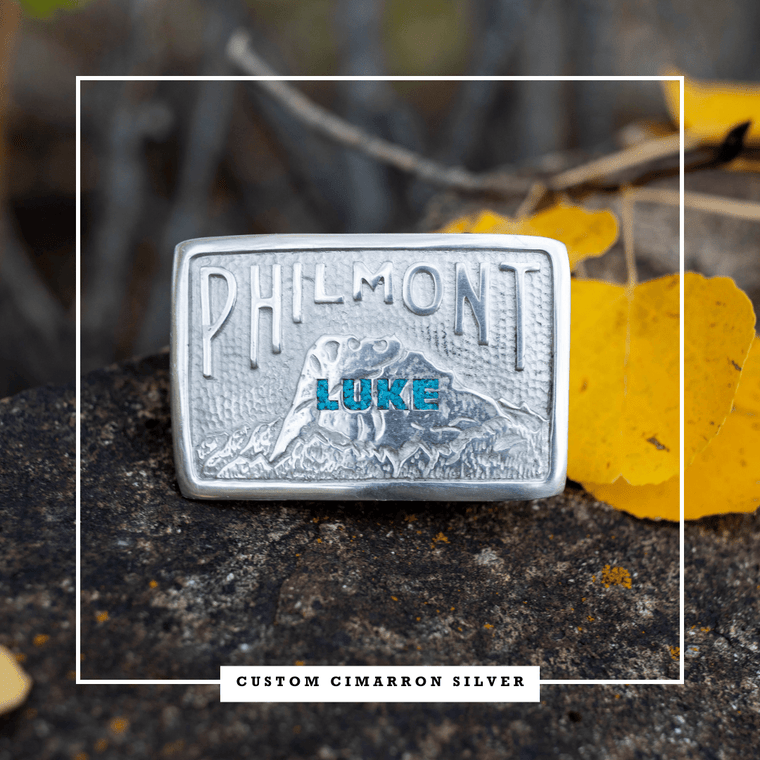 CUSTOM CIMARRON SILVER BUCKLE