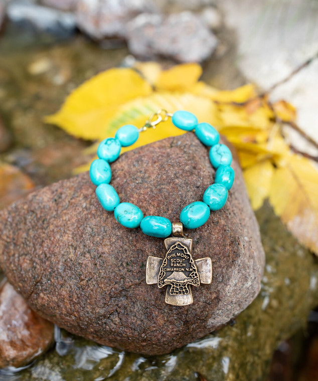 ARROWHEAD BRACELET - TURQUOISE & CIMARRON GOLD