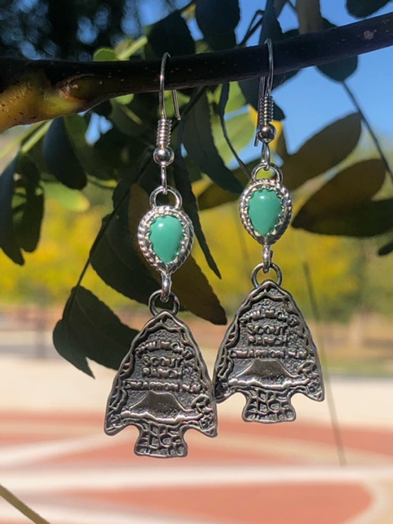 Arrowhead w/Turquoise Dangles