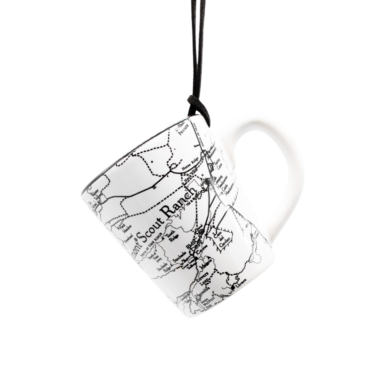 PHILMONT MINI CERAMIC MAP MUG ORNAMENT