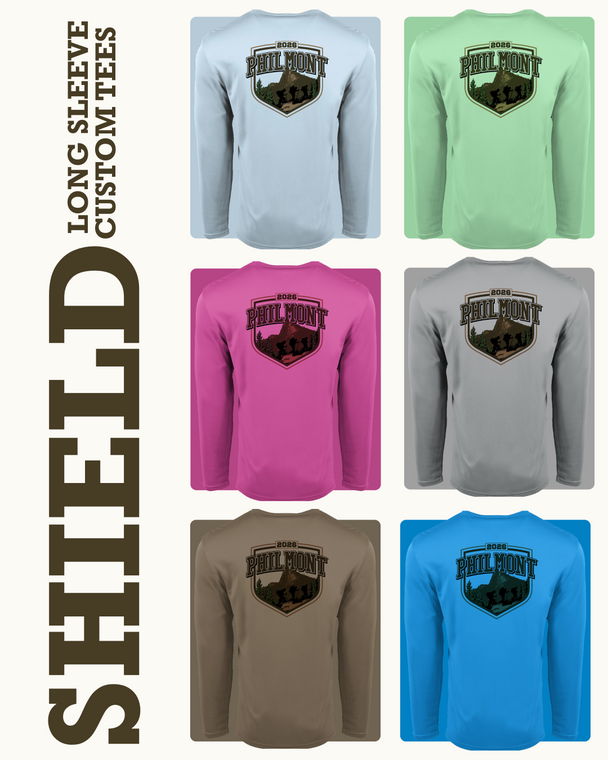 CUSTOM SHIELD CREW SHIRT LONG SLEEVE