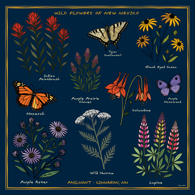 WILDFLOWERS OF NEW MEXICO BANDANA