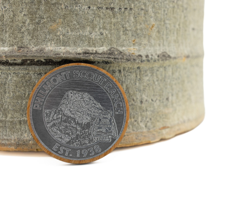 RUSTIC PHILMONT CHALLENGE COIN