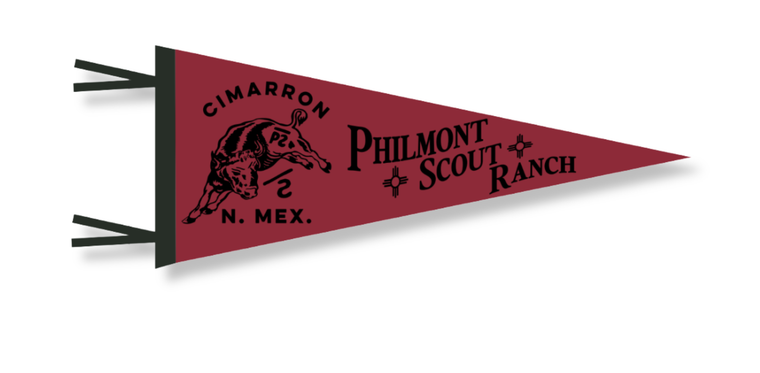 PHILMONT BULL PENNANT FLAG