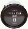 Universal Tractor Analog Hourmeter 2" 12 or 24 Volt