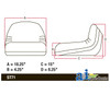 Lawn Mower Medium-Back Seat Fits RX/FX Series TY15862