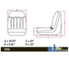 Bobcat Standard Seat With Slide Tracks 6669135 Fits Several Models