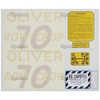 New Oliver 70 Rowcrop Decal Set