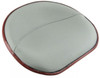 Silver Canvas Covered Pan Seat Fits C, Cub, Cub Lo-Boy, H, HV, M, MD S357520CAN
