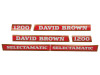 Decal Set David Brown 1200 - Selectamatic