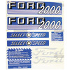 Tractor  DECAL KIT 2000 SELECT-O-SPEED Part Number S66886