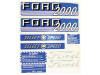 Tractor  DECAL KIT 2000 SELECT-O-SPEED Part Number S66886